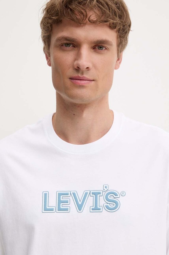 Levi's t-shirt bawełniany biały 16143