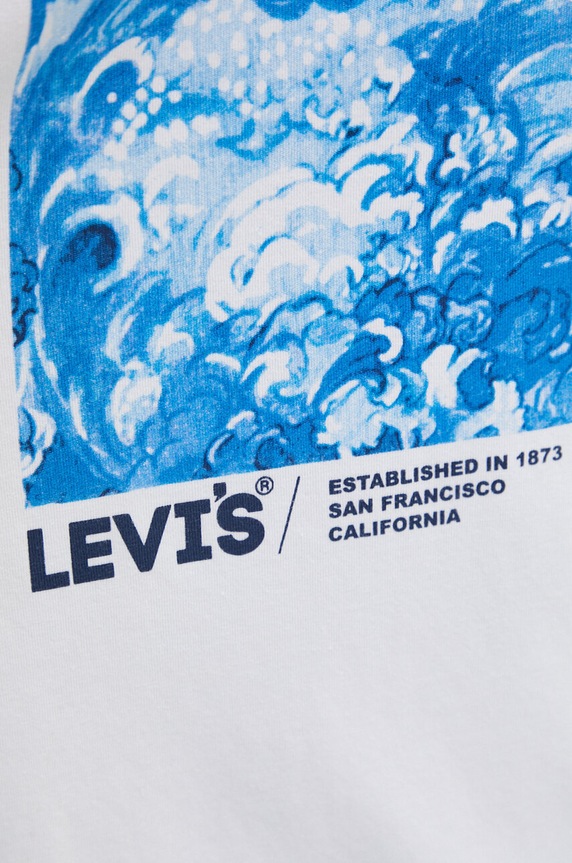 Bavlnené tričko Levi's 16143 biela
