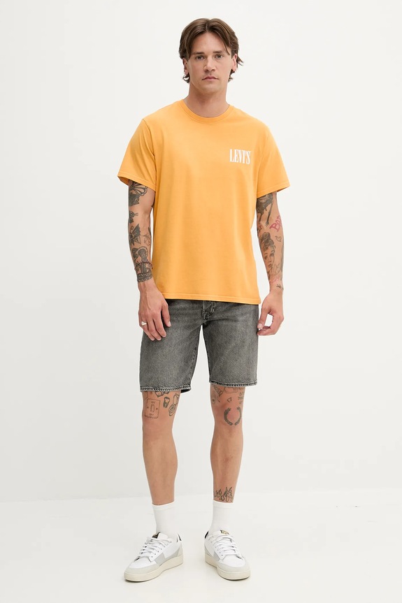 Bavlnené tričko Levi's 16143 žltá SS26