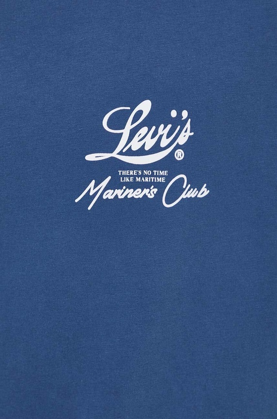 Βαμβακερό μπλουζάκι Levi's 16143 μπλε