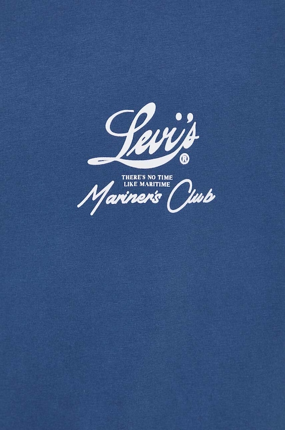Βαμβακερό μπλουζάκι Levi's 16143 μπλε