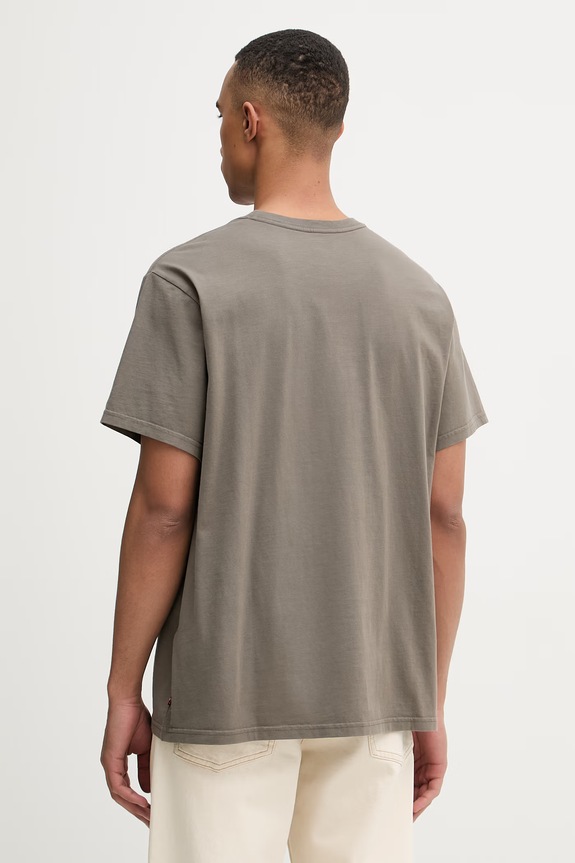 Odzież Levi's T-shirt basic męski bawełniany RELAXED FIT TEE 16143 zielony