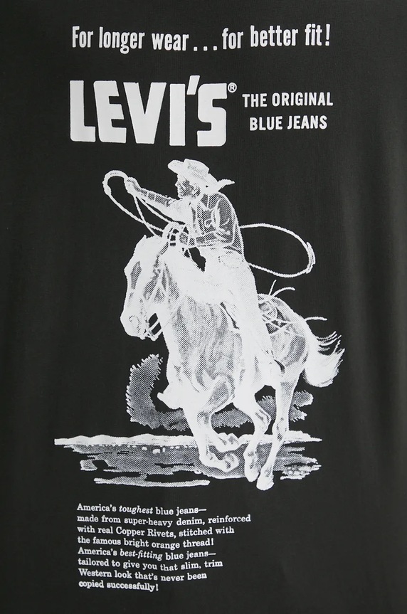 Bavlnené tričko Levi's 16143 čierna