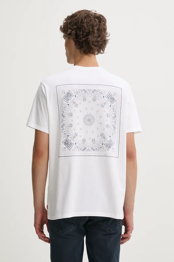 Levi's t-shirt bawełniany biały 22491
