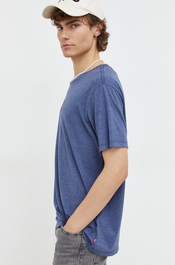Levi's t-shirt GRAPHIC CREWNECK niebieski 22491