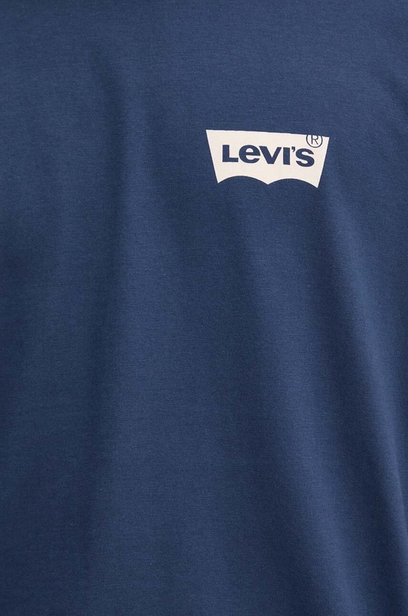 Bavlnené tričko Levi's 22491 tmavomodrá