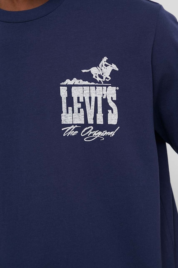 Levi's t-shirt GRAPHIC CREWNECK 22491 granatowy