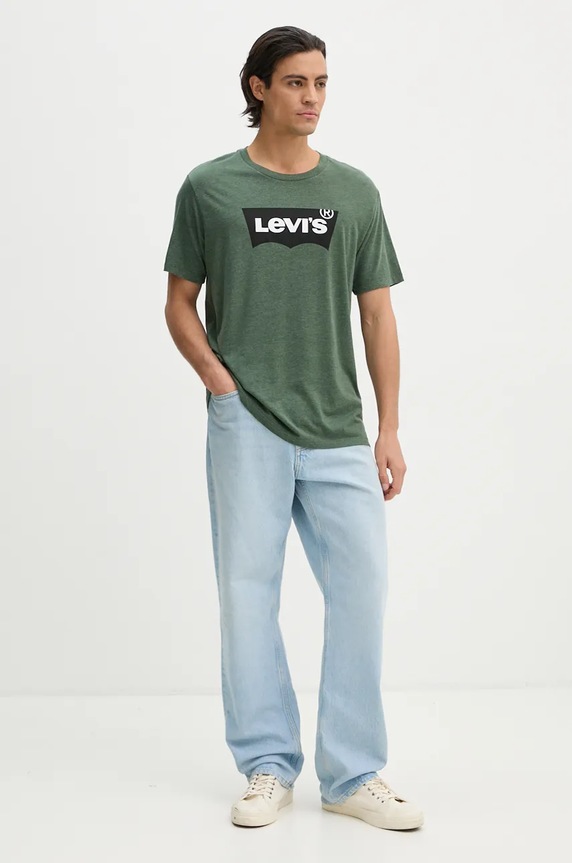 Levi's t-shirt GRAPHIC CREWNECK 22491 zielony AA00