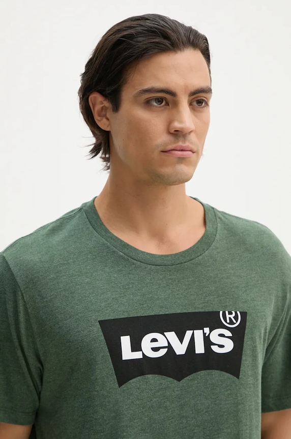Levi's t-shirt GRAPHIC CREWNECK zielony 22491