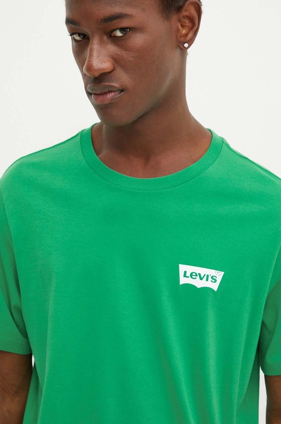 Levi's t-shirt GRAPHIC CREWNECK nadruk zielony 22491