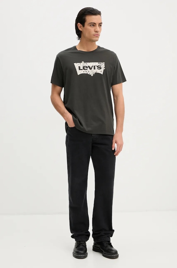 Levi's t-shirt bawełniany 22491 zielony AA00