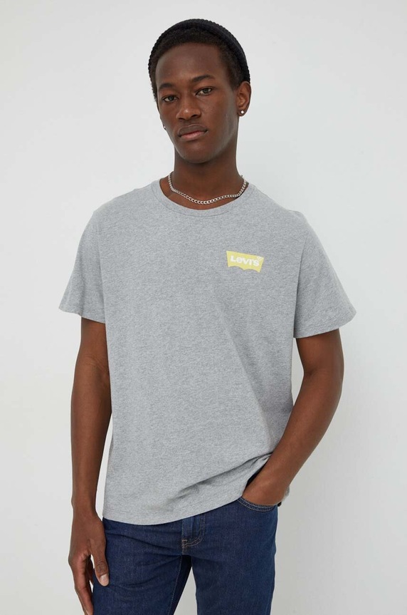 Levi's t-shirt GRAPHIC CREWNECK szary 22491
