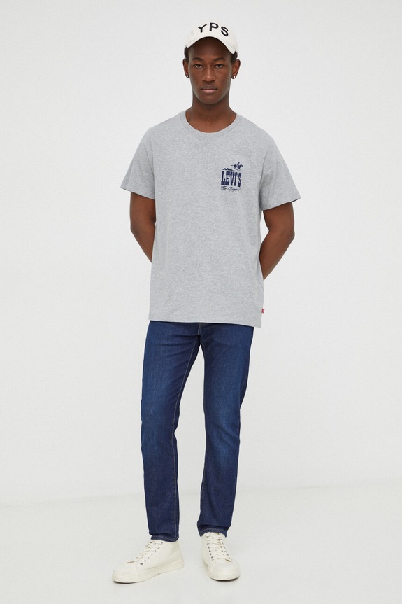 Levi's t-shirt GRAPHIC CREWNECK 22491 szary AA00
