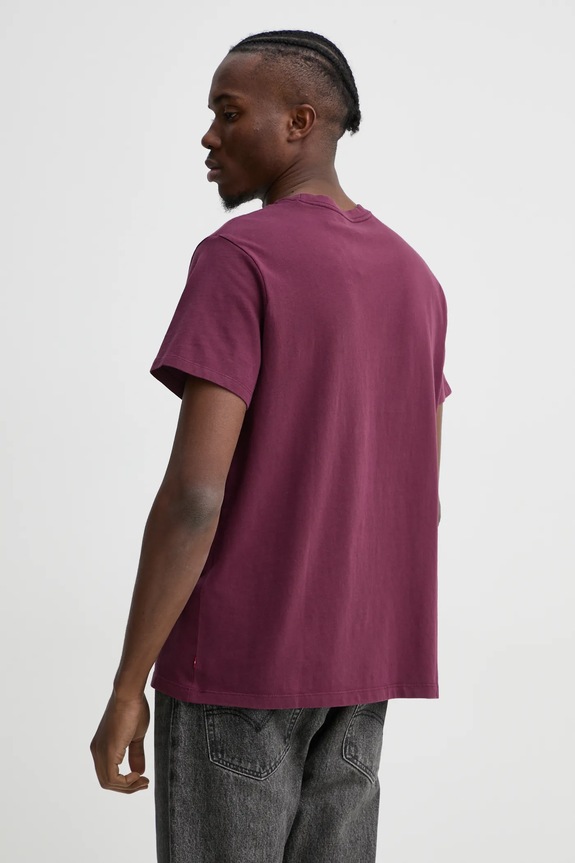 Odzież Levi's t-shirt GRAPHIC CREWNECK 22491 bordowy