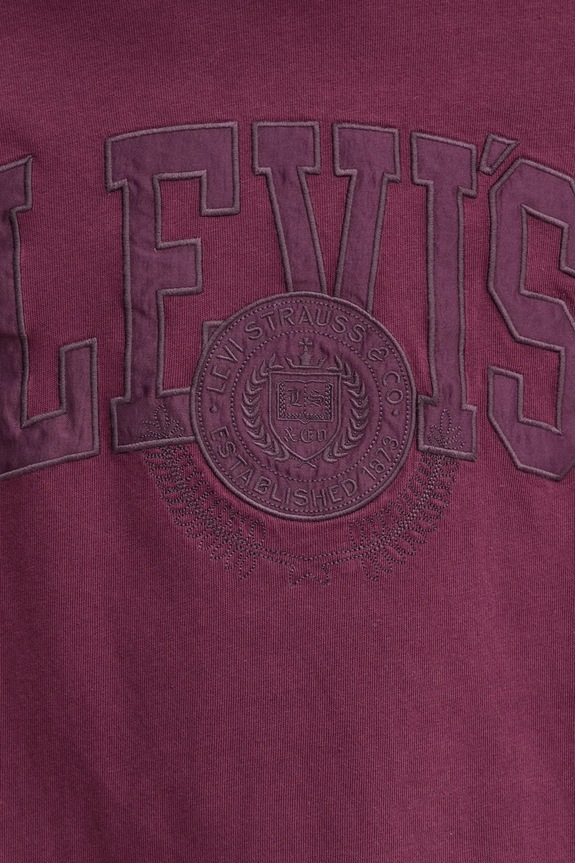 Levi's t-shirt GRAPHIC CREWNECK 22491 bordowy