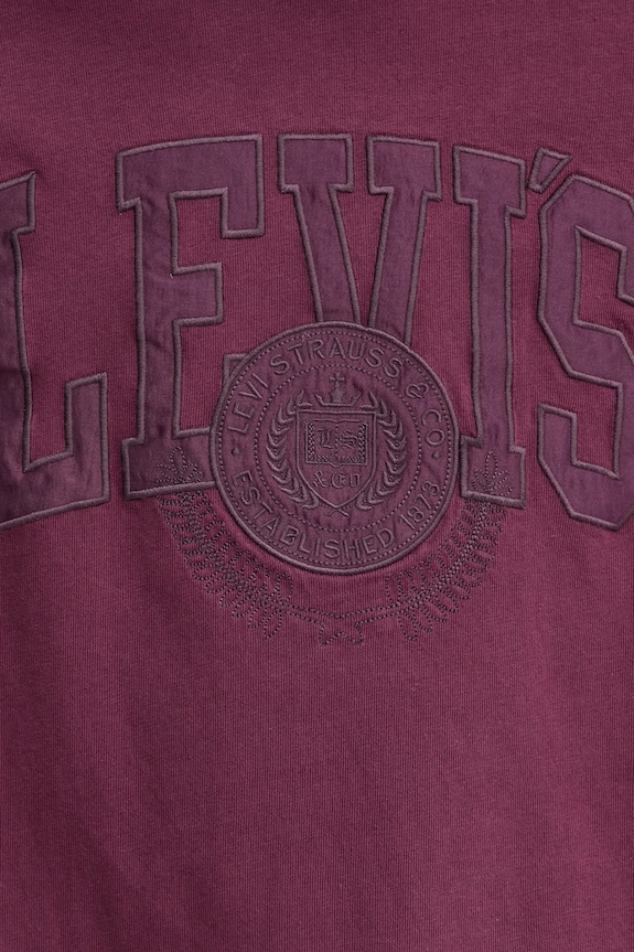 Levi's t-shirt GRAPHIC CREWNECK 22491 bordowy