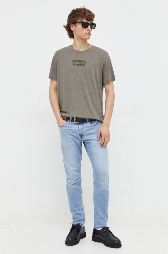 Levi's t-shirt GRAPHIC CREWNECK 22491 zielony AA00