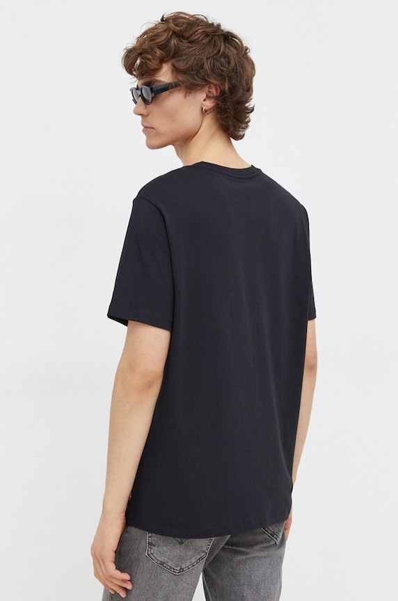Odzież Levi's t-shirt GRAPHIC CREWNECK 22491 czarny