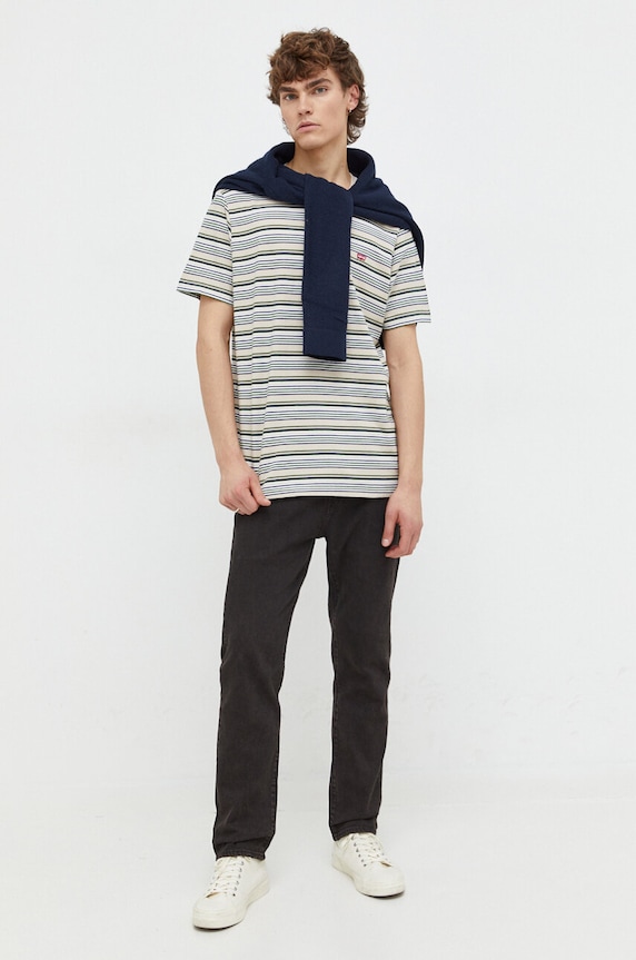 Pamučna majica Levi's 56605 bež AA00