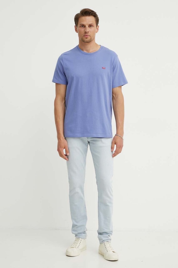Bavlnené tričko Levi's 56605 fialová AA00