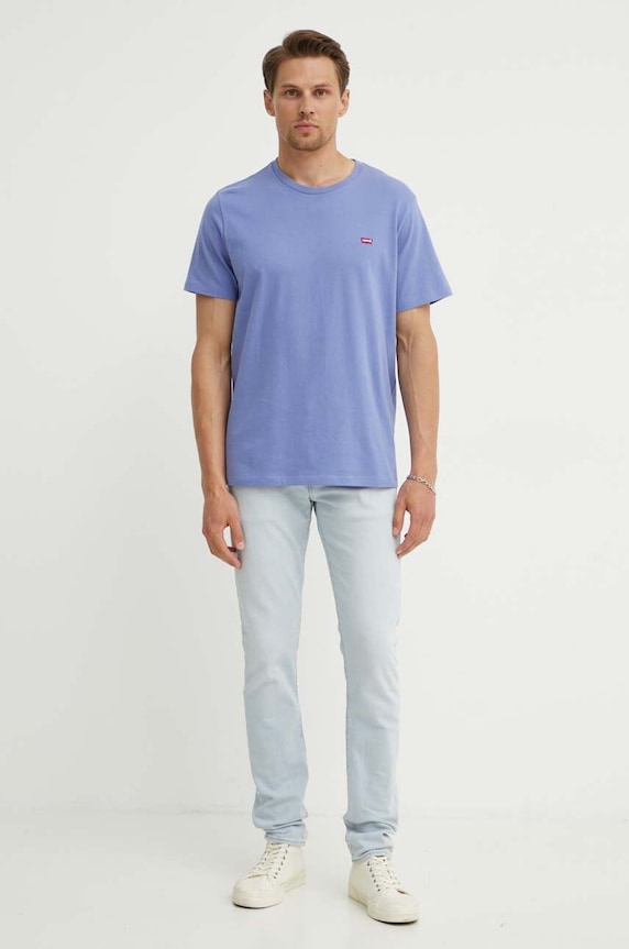 Bavlnené tričko Levi's 56605 fialová AA00