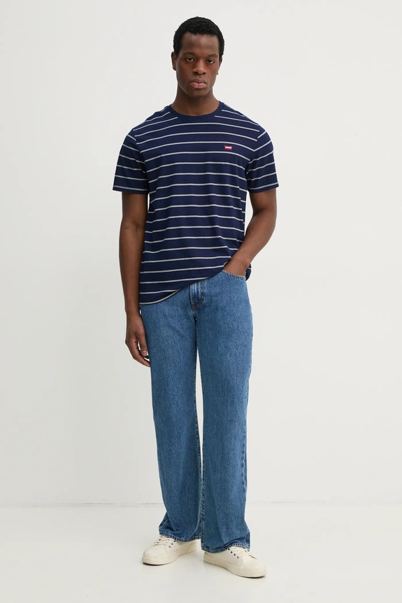 Oblečenie Bavlnené tričko Levi's 56605 tmavomodrá