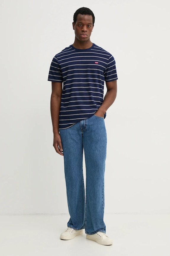 Oblečenie Bavlnené tričko Levi's 56605 tmavomodrá