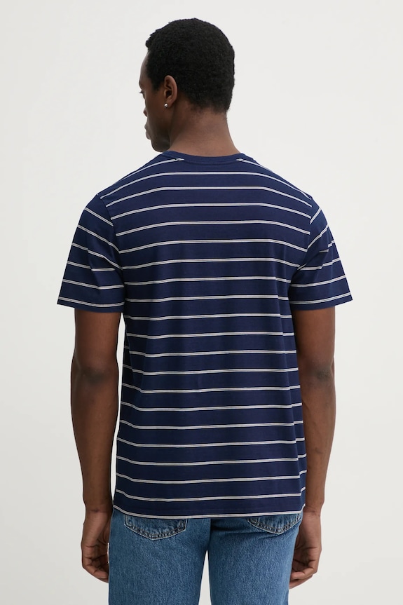 Bavlnené tričko Levi's tmavomodrá 56605