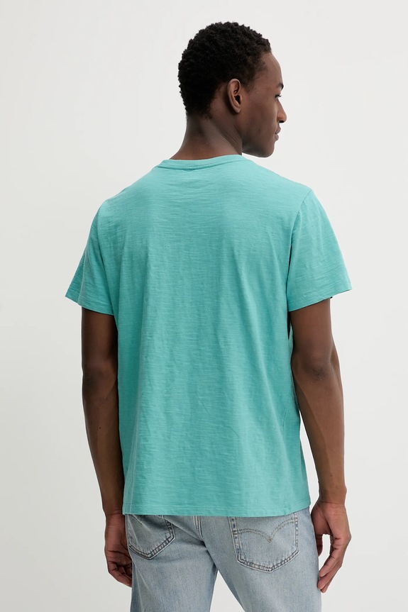 Levi's pamut póló 56605 türkiz AA00