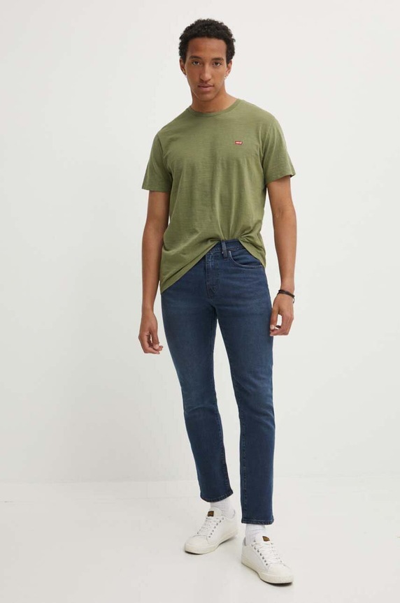 Levi's t-shirt bawełniany 56605 zielony AA00