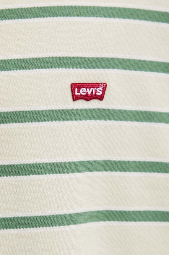 Pamučna majica Levi's 56605 bež