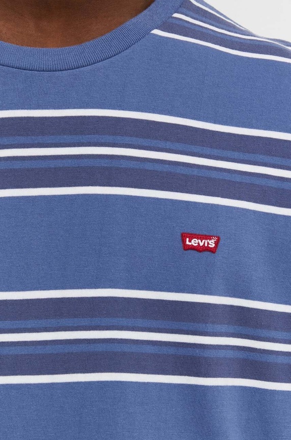Βαμβακερό μπλουζάκι Levi's 56605 μπλε