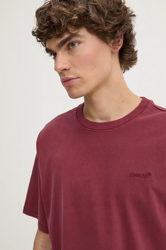 Levi's męskie bawełniane bordowy A0637