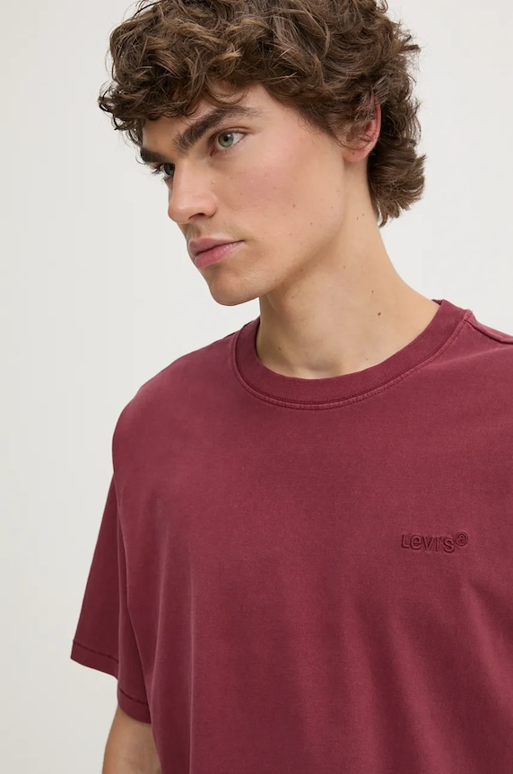 Levi's męskie bawełniane bordowy A0637