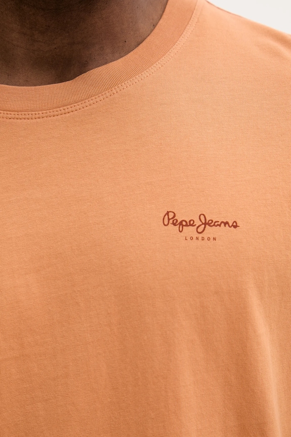 Bavlnené tričko Pepe Jeans JACKO PM508664 oranžová