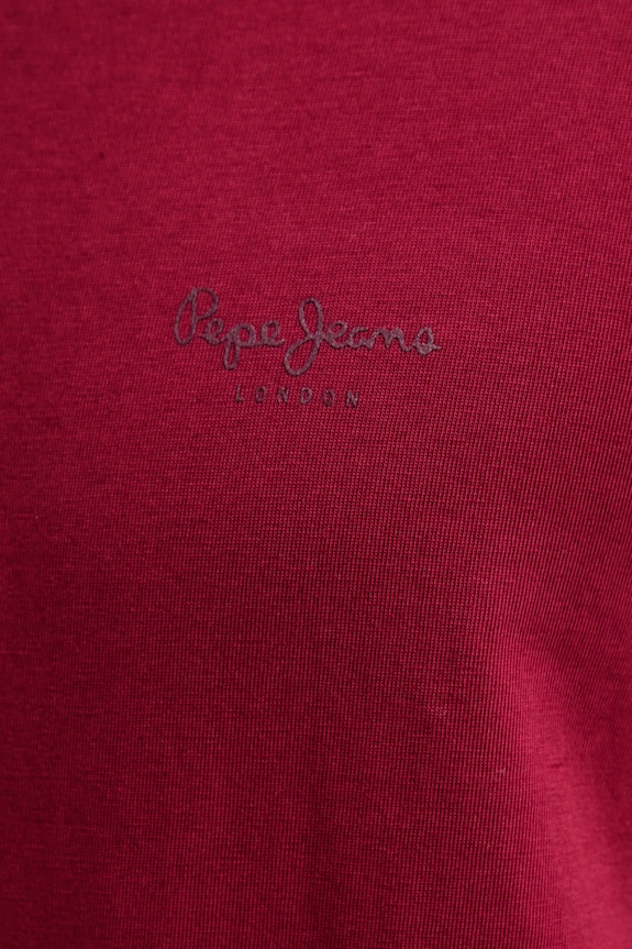 Pepe Jeans tricou din bumbac JACKO PM508664 burgundia