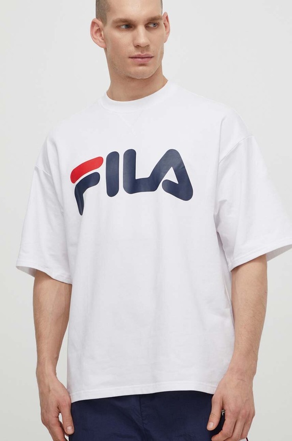 Μπλουζάκι Fila Lowell λευκό FAM0655