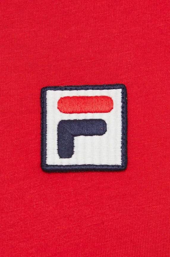 Fila t-shirt bawełniany Ledce FAM0616 czerwony
