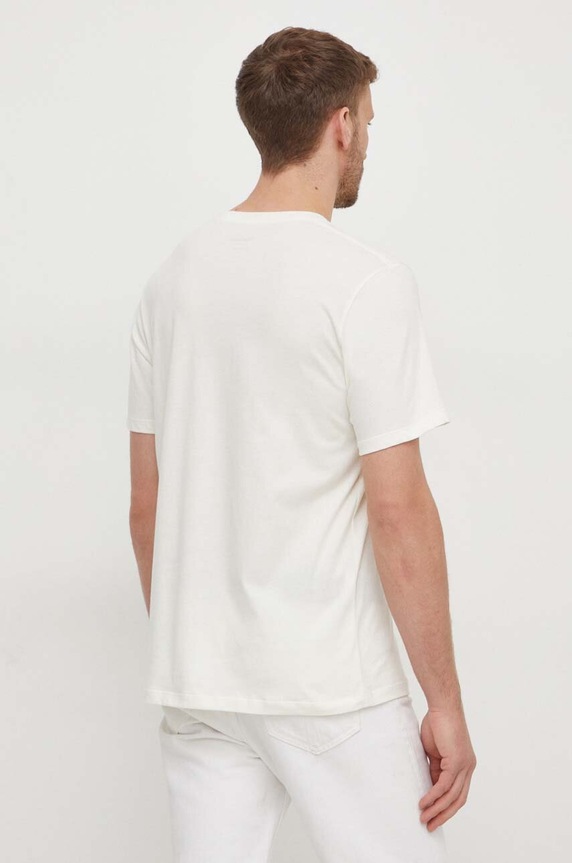 Oblečenie Bavlnené tričko Pepe Jeans Eggo PM508208 béžová