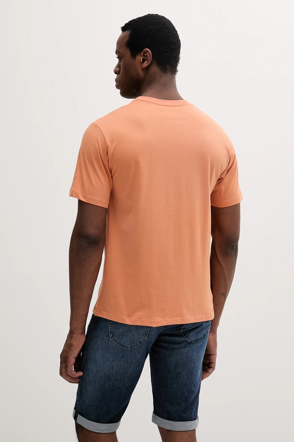 Ρούχα Βαμβακερό μπλουζάκι Pepe Jeans Eggo PM508208 πορτοκαλί
