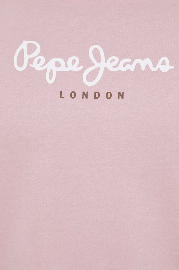 Pepe Jeans t-shirt bawełniany Eggo PM508208 różowy
