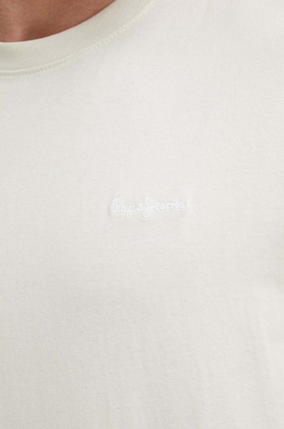 Bavlnené tričko Pepe Jeans Connor PM509206 béžová