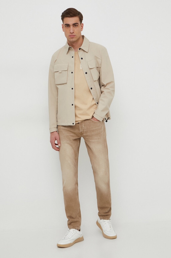 Bavlnené tričko Pepe Jeans COLDEN PM509216 béžová SS24