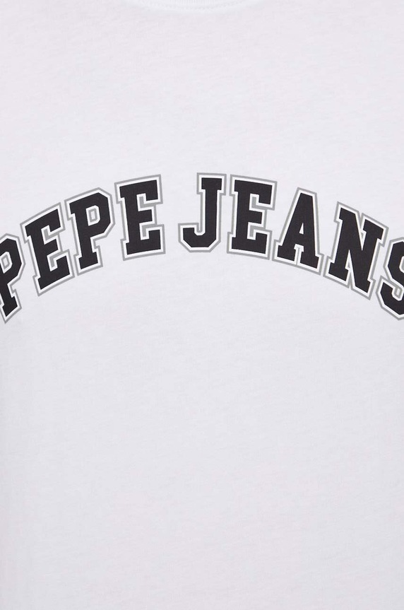 Pepe Jeans pamut póló PM509220 fehér