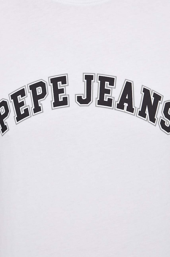 Pepe Jeans pamut póló PM509220 fehér
