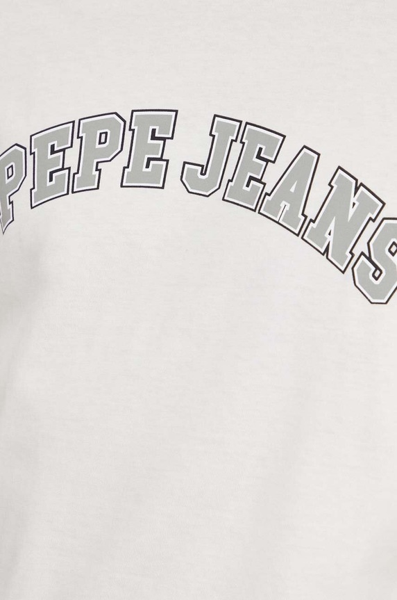 Βαμβακερό μπλουζάκι Pepe Jeans CLEMENT PM509220 μπεζ
