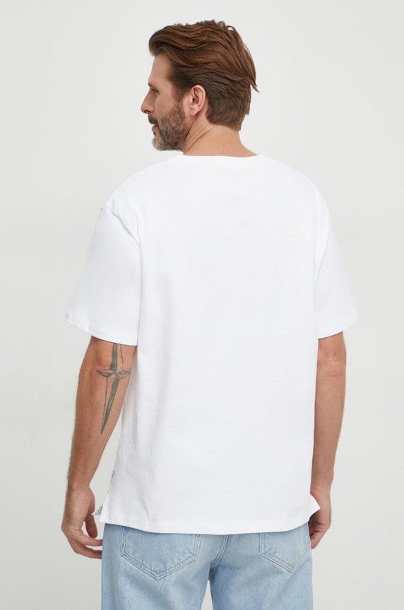 Odzież Pepe Jeans t-shirt bawełniany ROLF TEE PM509228 biały