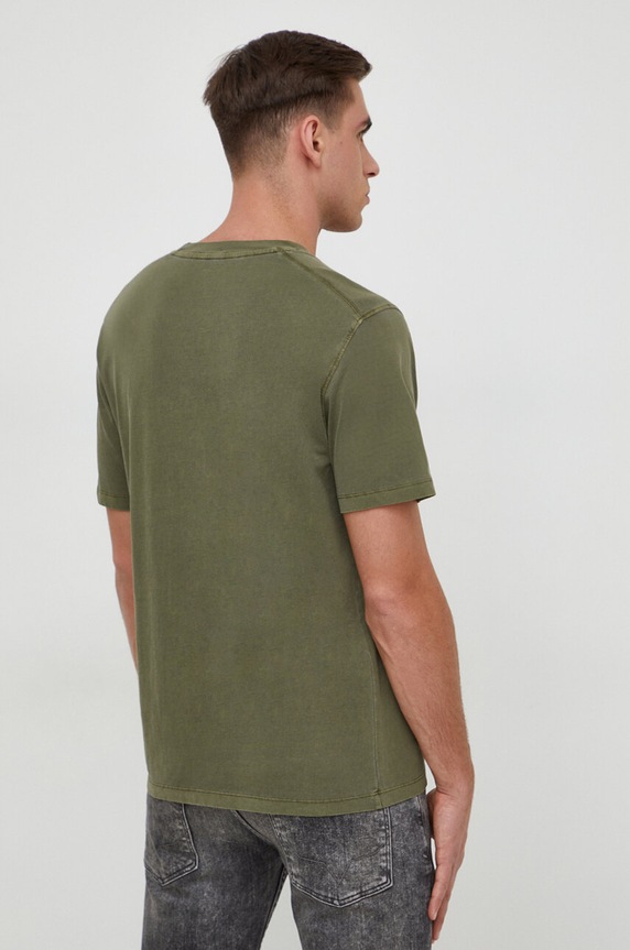 Oblečenie Bavlnené tričko Pepe Jeans Dave Tee PM509231 zelená