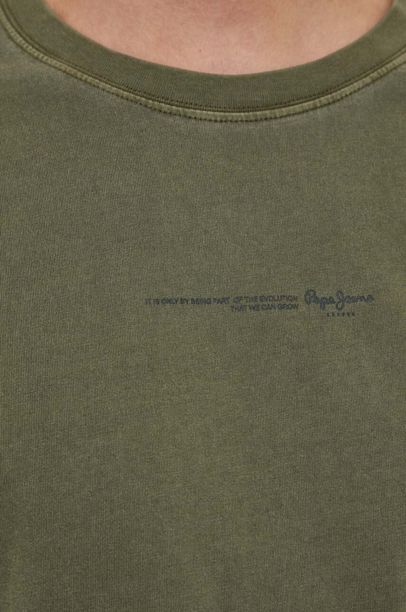 Bavlnené tričko Pepe Jeans Dave Tee PM509231 zelená