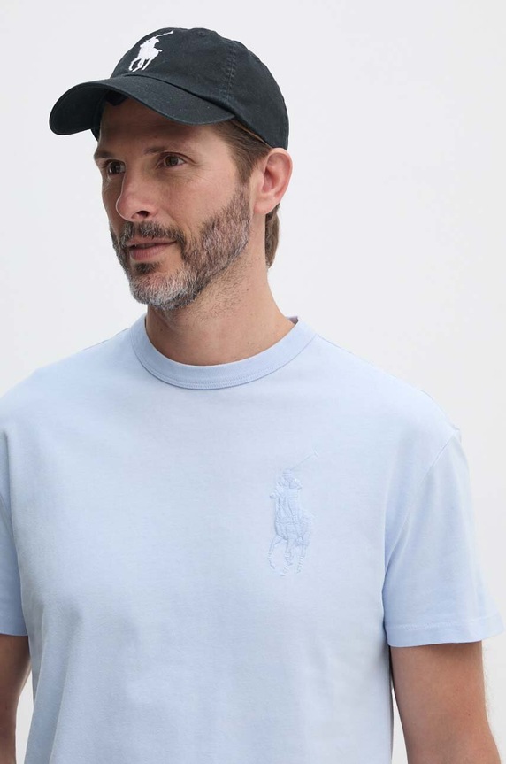 Polo Ralph Lauren t-shirt bawełniany niebieski 710936509